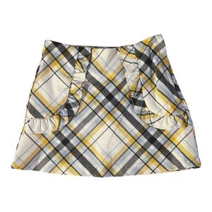 Janie And Jack Plaid Marigold Ruffled Skirt size 2T